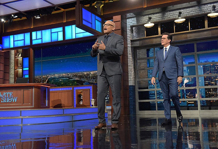 Larry Wilmore and Stephen Colbert, The Late Show