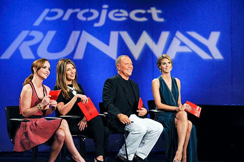 Project Runway - Season 9 - "Come As You Are" - Christina Ricci, Nina Garcia, Michael Kors and Heidi Klum