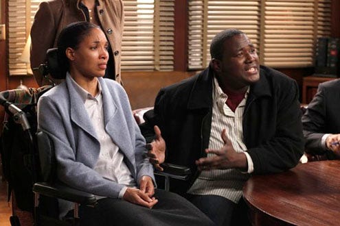 Law & Order: Special Victims Unit - Season 11 - "Disabled" - Lisa Arrindell and Quinton Aaron