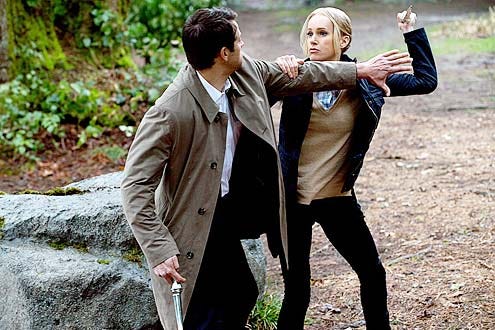 Supernatural - Season 9 - "King of the Damned" - Misha Collins and Andrea Kinsky