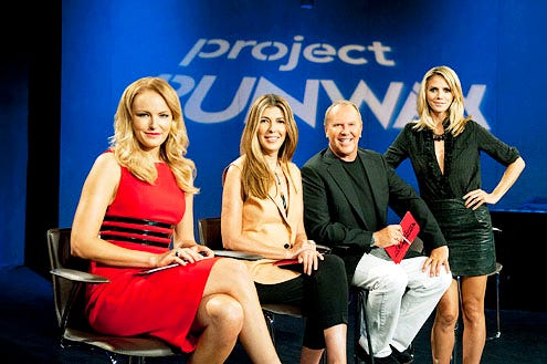 Project Runway - Season 9 - "What Women Want" - Malin Akerman, Nina Garcia, Michael Kors and Heidi Klum