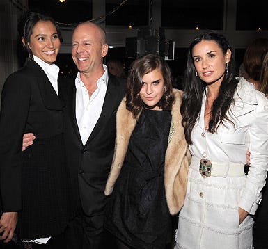 Emma Hemming, Bruce Willis, Tallulah Belle Willis and Demi Moore - The "Flawless" screening and after party at The Soho Grand Penthouse in New York City, March 24, 2008