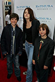 Josh Hutcherson, Kristen Stewart and Jonah Bobo -  'Zathura: A Space Adventure' Los Angeles premire, November 6, 2005