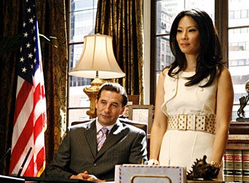 Dirty Sexy Money - Season 2, "The Summer House" - William Baldwin as Patrick Darling, Lucy Liu as Nola Lyons