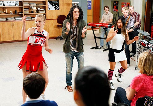 Glee - Season 3 - "Dance With Somebody" - Heather Morris, Samuel Larson and Jenna Ushkowitz