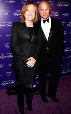 Ed Harris and wife Amy Madigan  - The Inaugural Purple Ball in Washington, DC, January 20, 2009