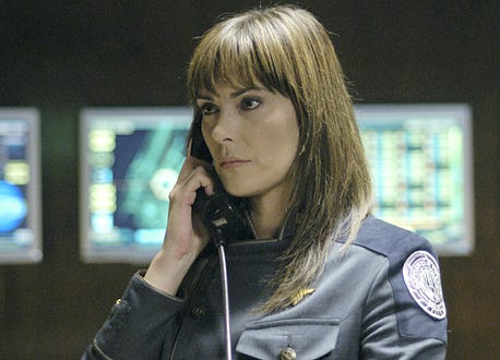 Battlestar Galactica - Michelle Forbes as Admiral Cain