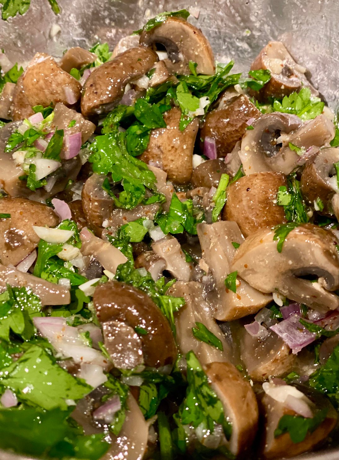 Marinated mushrooms
