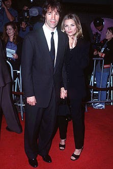 David E. Kelley and Michelle Pfeiffer - "One Fine Day" Los Angeles premiere, December 17, 1996