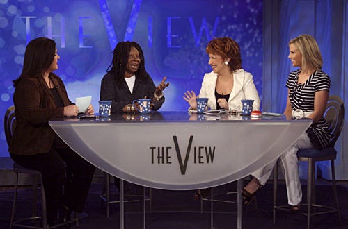 The View - Rosie O'Donnell, guest host Whoopi Goldberg, Joy Behar, Elizabeth Hasselbeck