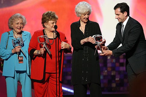 Betty White, Bea Arthur, Rue McClanahan and Steve Carell - 6th annual TV Land Awards, June 8, 2008