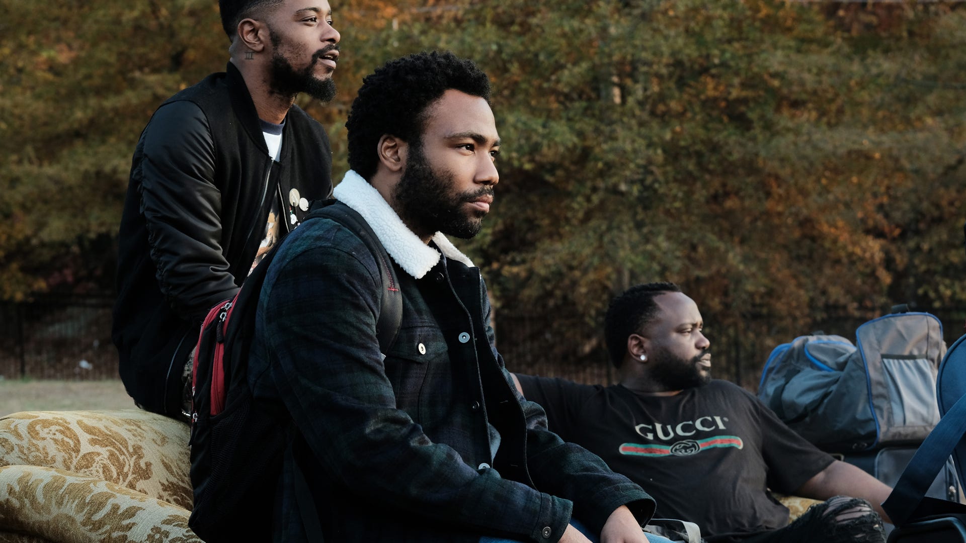 Lakeith Stanfield, Donald Glover, Brian Tyree Henry; Atlanta