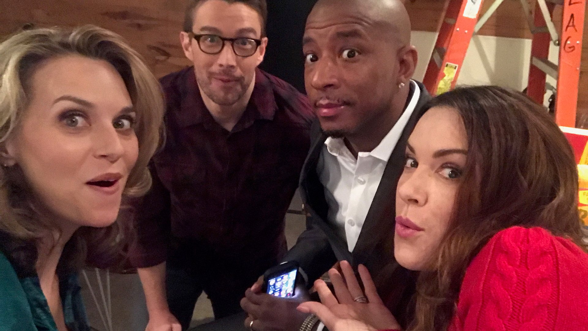 Hilarie Burton, Robert Buckley, Antwon Tanner and Danneel Ackles