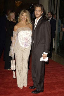 Goldie Hawn and Oliver Hudson -  Hollywood Awards Gala Ceremony, Oct. 2003